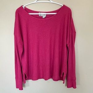 Anthropologie waffle knit sweater. Size L